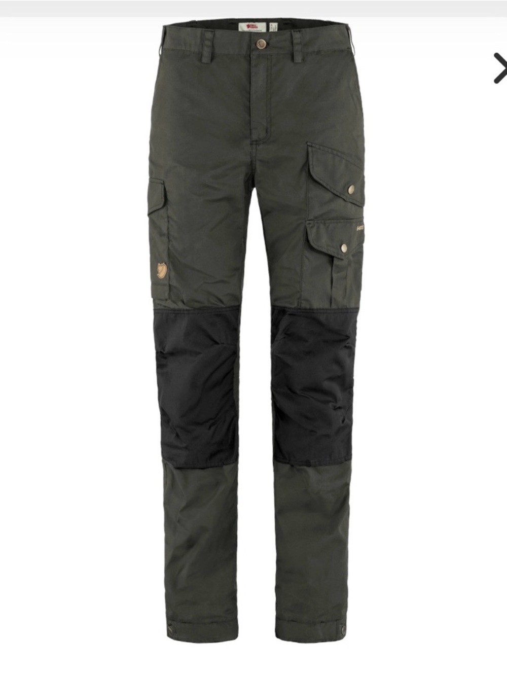 Fjallraven VIDDA PRO TROUSERS size 6 Long (34’) Dark Grey-Black NWT
